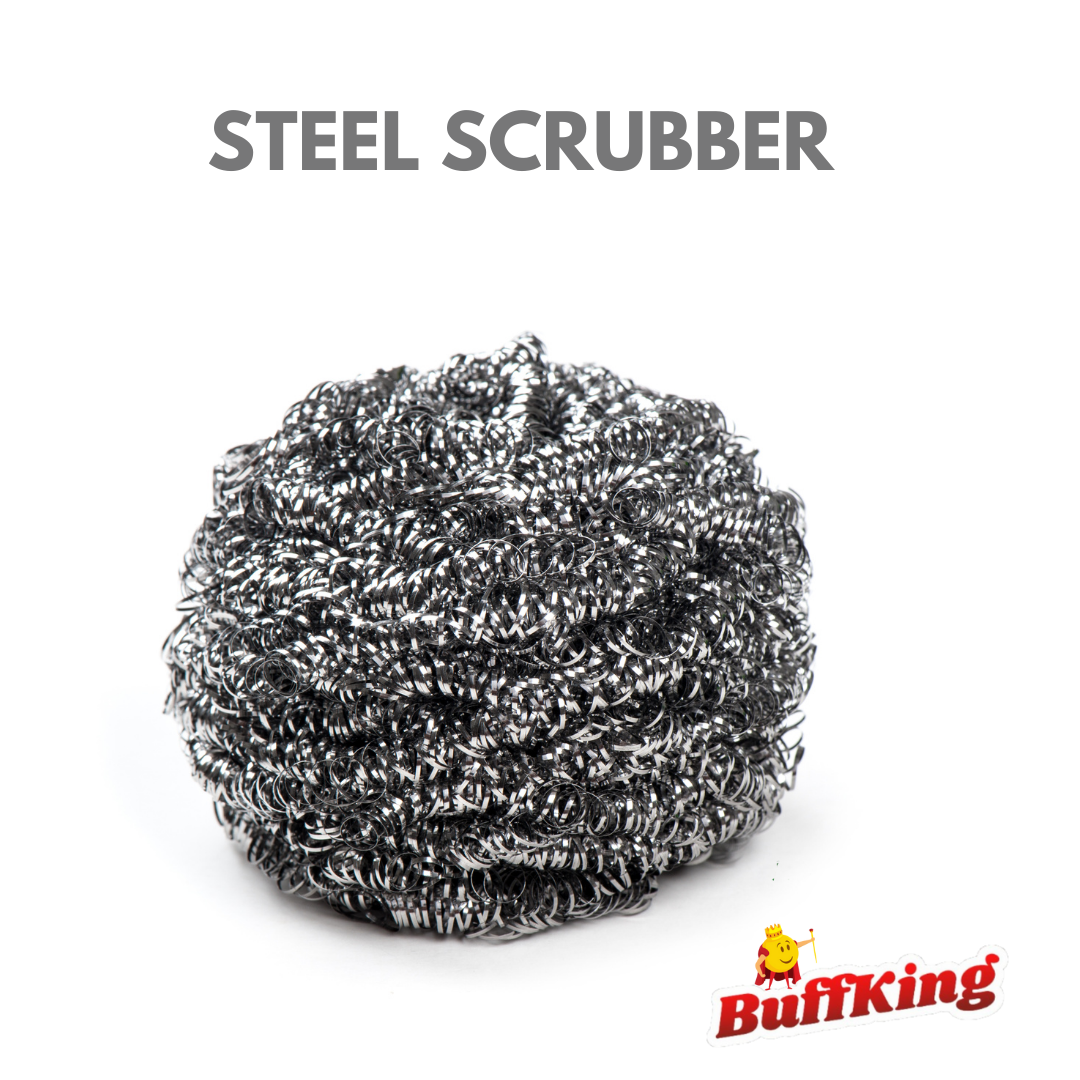 Buffking Steel Scrubber For Kitchen -  12 Pcs Pack