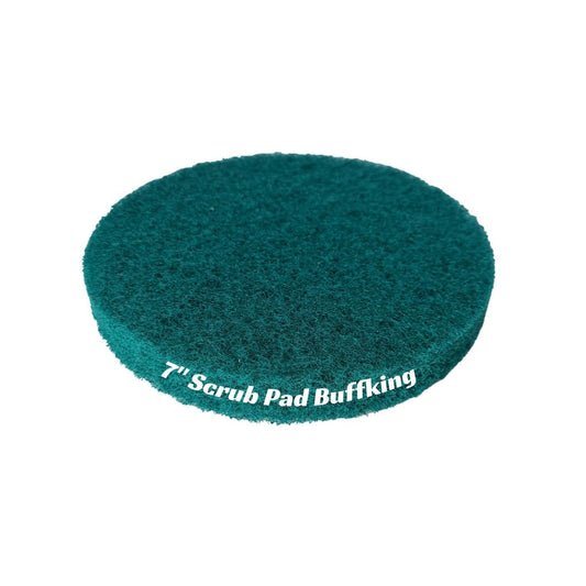 BUFFKING Disc Scrub Pad 7" (Green) Medium Density  - Pack of 5 Pc