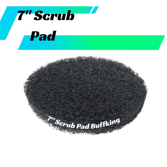 BUFFKING Disc Scrub Pad 7" (Black) Ultra Hard Density - Pack of 5 Pc