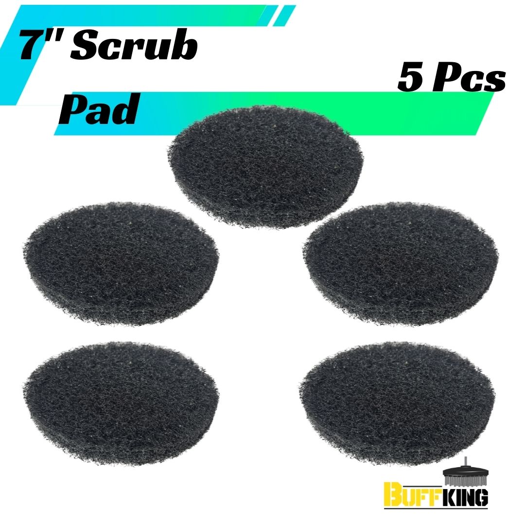 BUFFKING - Power Scrub Set Pack 7 (GREEN) HARD Density (4Pc Scrub