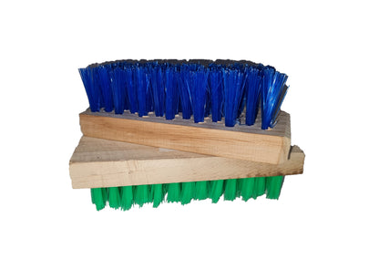 BUFFKING Cloth/General Cleaning Wooden Brush - 2 Pcs : Soft & Hard Bristle